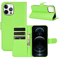 Чохол-книжка Litchie Wallet для Apple iPhone 12 Pro Max Green