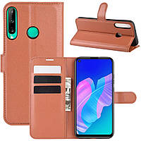 Чохол-книжка Litchie Wallet для Huawei P40 Lite E Brown