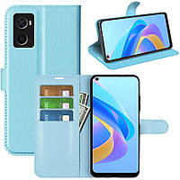 Чохол-книжка Litchie Wallet для Oppo A96 / A76 / A36 / Realme 9i Light Blue