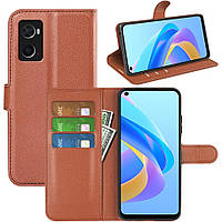 Чохол-книжка Litchie Wallet для Oppo A96 / A76 / A36 / Realme 9i Brown
