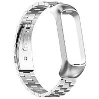 Ремінець MiJobs Steel Strap для Samsung Galaxy Fit2 SM-R220 Silver