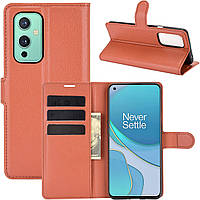 Чохол-книжка Litchie Wallet для OnePlus 9 Brown