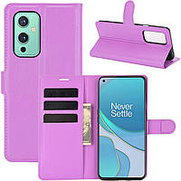 Чехол-книжка Litchie Wallet для OnePlus 9 Violet