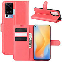 Чохол-книжка Litchie Wallet для Vivo X50 Pro Red