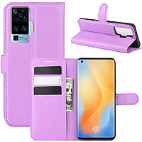 Чохол-книжка Litchie Wallet для Vivo X50 Pro Violet