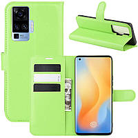 Чохол-книжка Litchie Wallet для Vivo X50 Pro Green