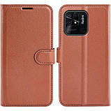 Чохол-книжка Litchie Wallet для Xiaomi Redmi 10C Brown, фото 6