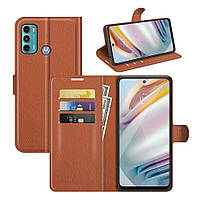 Чохол-книжка Litchie Wallet для Motorola G60 Brown