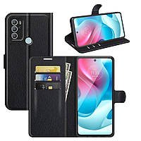 Чохол-книжка Litchie Wallet для Motorola G60S Black