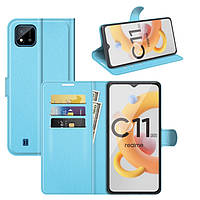 Чохол-книжка Litchie Wallet для Realme C11 2021 Light Blue