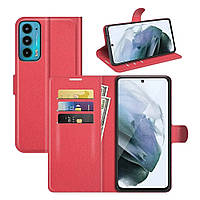 Чохол-книжка Litchie Wallet для Motorola Edge 20 Red