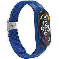 Ремінець Braided Nylon Strap для Xiaomi Mi Band 3 / 4 / 5 / 6 / 7 Ice Blue