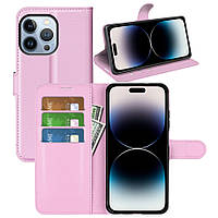 Чохол-книжка Litchie Wallet для Apple iPhone 14 Pro Light Pink