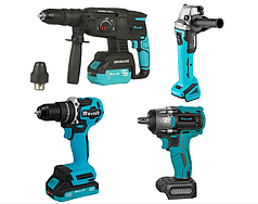 Набір Revolt SET 441 (Болгарка AG20/125, Гайковерт TW 20/350 і Шурупокрут CB 20/55T, перфоратор RH 20/26-2 DFR)