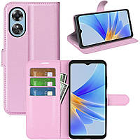Чохол-книжка Litchie Wallet для Oppo A17 / A17k Light Pink