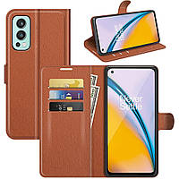 Чохол-книжка Litchie Wallet для OnePlus Nord 2 5G Brown