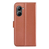 Чохол-книжка Litchie Wallet для Realme C33 Brown, фото 3
