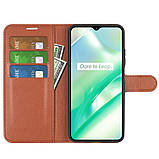Чохол-книжка Litchie Wallet для Realme C33 Brown, фото 4