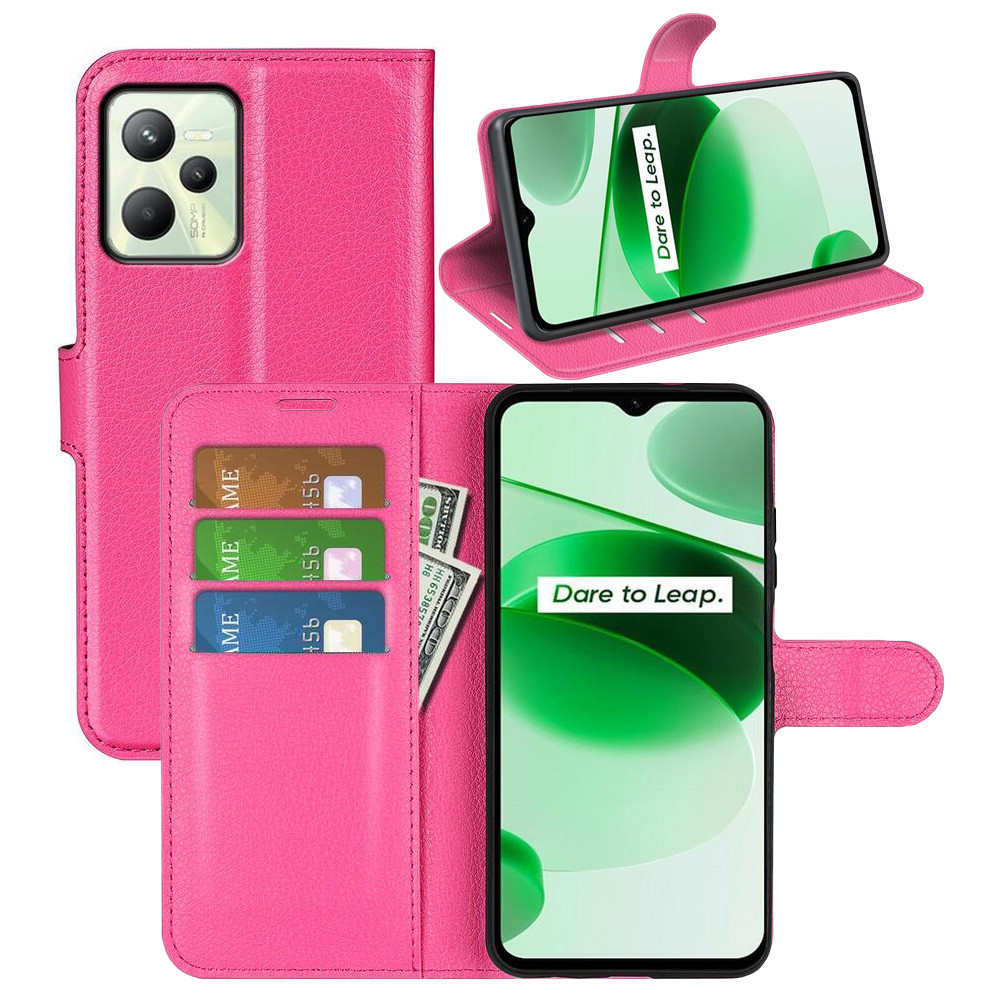 Чохол-книжка Litchie Wallet для Realme C35 Rose, фото 1