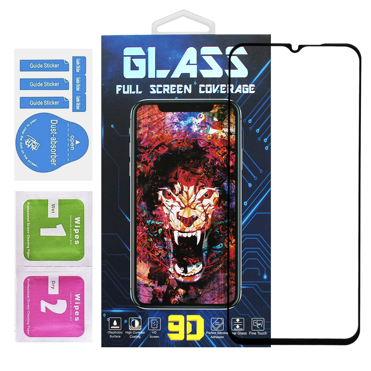 Захисне скло Premium Glass 9D для  Vivo Y31 Black, фото 1