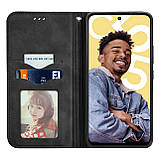 Чохол-книжка Skin Feel Leather Wallet для Realme C55 Black, фото 3