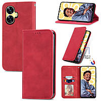 Чохол-книжка Skin Feel Leather Wallet для Realme C55 Red