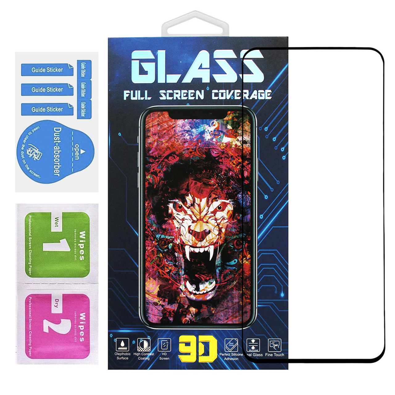 Захисне скло Premium Glass 9D для Xiaomi 13 Pro Black