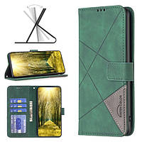 Чохол-книжка BF Color Geometric для Motorola G84 Green