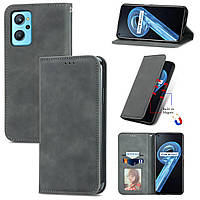 Чохол-книжка Skin Feel Leather Wallet для Oppo A96 / A76 / A36 / Realme 9i Grey