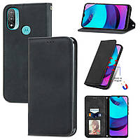 Чохол-книжка Skin Feel Leather Wallet для Motorola E20 / E30 / E40 Black