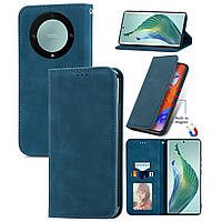 Чохол-книжка Skin Feel Leather Wallet для Honor Magic 5 Lite 5G Blue