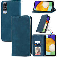 Чохол-книжка Skin Feel Leather Wallet для Vivo Y31 / Y51a / Y51 / Y53s Blue