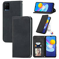 Чохол-книжка Skin Feel Leather Wallet для Vivo Y33s / Y21 / Y21s Black