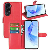 Чохол-книжка Litchie Wallet для Honor 90 Lite Red