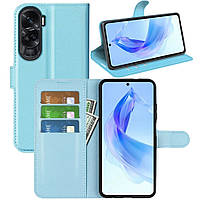 Чохол-книжка Litchie Wallet для Honor 90 Lite Light Blue