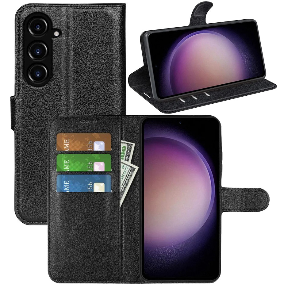 Чохол-книжка Litchie Wallet для Samsung Galaxy S23 FE Black, фото 1