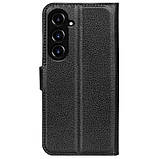Чохол-книжка Litchie Wallet для Samsung Galaxy S23 FE Black, фото 8