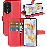 Чохол-книжка Litchie Wallet для Honor 90 Red
