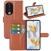 Чохол-книжка Litchie Wallet для Honor 90 Brown