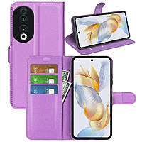 Чохол-книжка Litchie Wallet для Honor 90 Violet