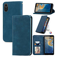 Чохол-книжка Skin Feel Leather Wallet для ZTE Blade A31 Plus Blue
