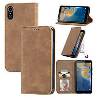 Чохол-книжка Skin Feel Leather Wallet для ZTE Blade A31 Plus Brown