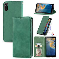 Чохол-книжка Skin Feel Leather Wallet для ZTE Blade A31 Plus Green