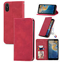 Чохол-книжка Skin Feel Leather Wallet для ZTE Blade A31 Plus Red