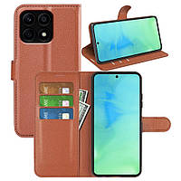 Чохол-книжка Litchie Wallet для Honor X8a Brown