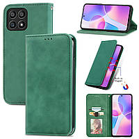 Чохол-книжка Skin Feel Leather Wallet для Honor X8a Green