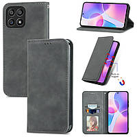 Чохол-книжка Skin Feel Leather Wallet для Honor X8a Grey