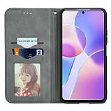 Чохол-книжка Skin Feel Leather Wallet для Honor X8a Grey, фото 3