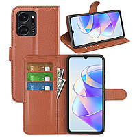 Чохол-книжка Litchie Wallet для Honor X7a Brown