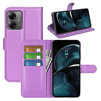 Чохол-книжка Litchie Wallet для Motorola G14 Violet